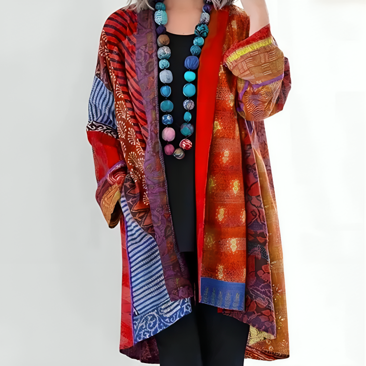 JANE - Colorful Loose-Fitting Boho Cardigan