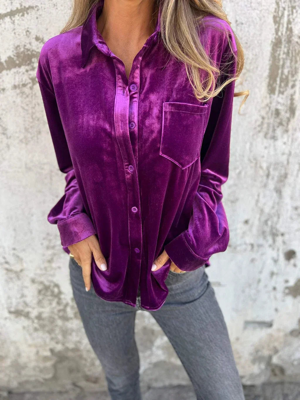 GINGER - Velvet Blouse