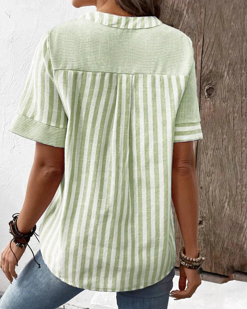 LILA - Soft Striped Blouse