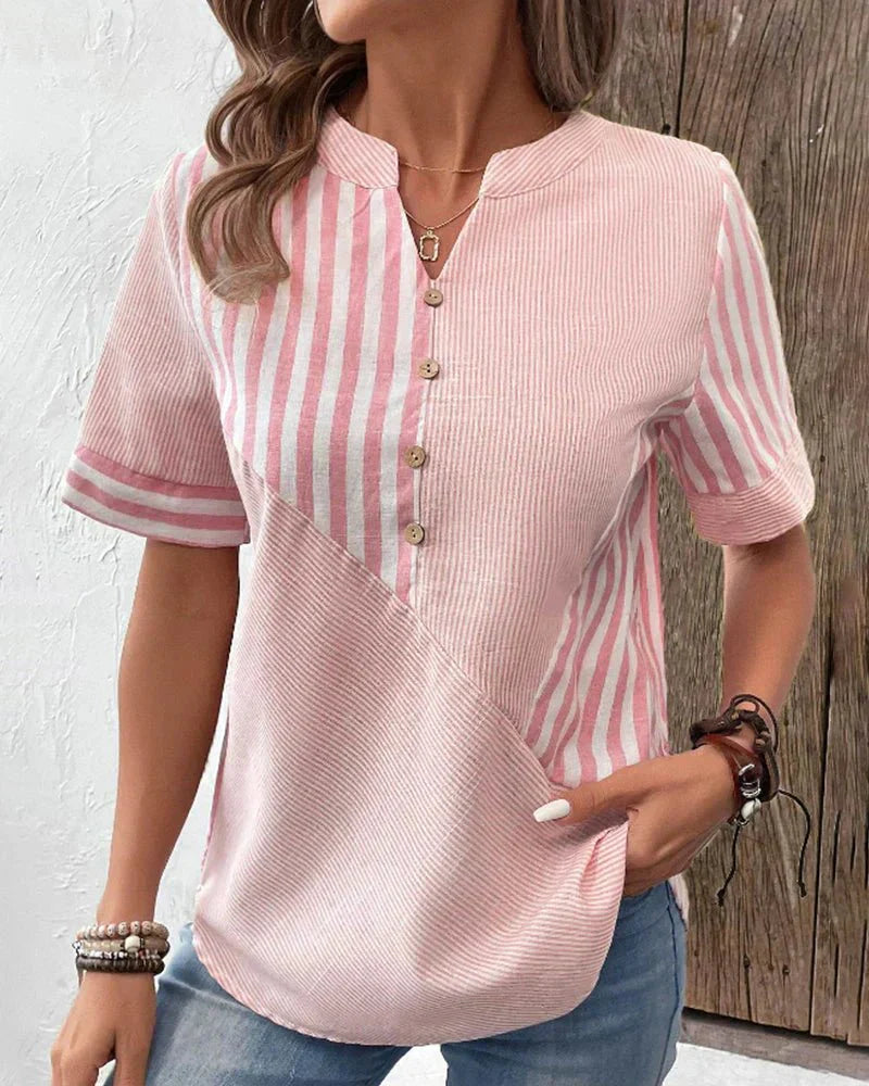 LILA - Soft Striped Blouse