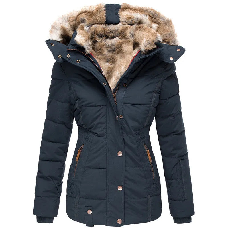 AURORA - Winter Coat with Faux Fur Lining