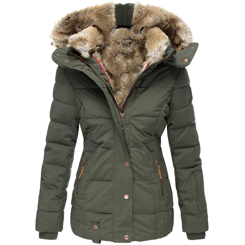 AURORA - Winter Coat with Faux Fur Lining