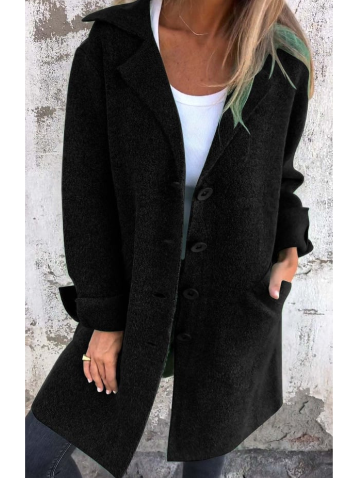 STELLA - Wool Coat with Buttons