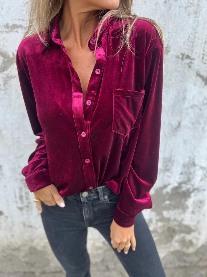 GINGER - Velvet Blouse