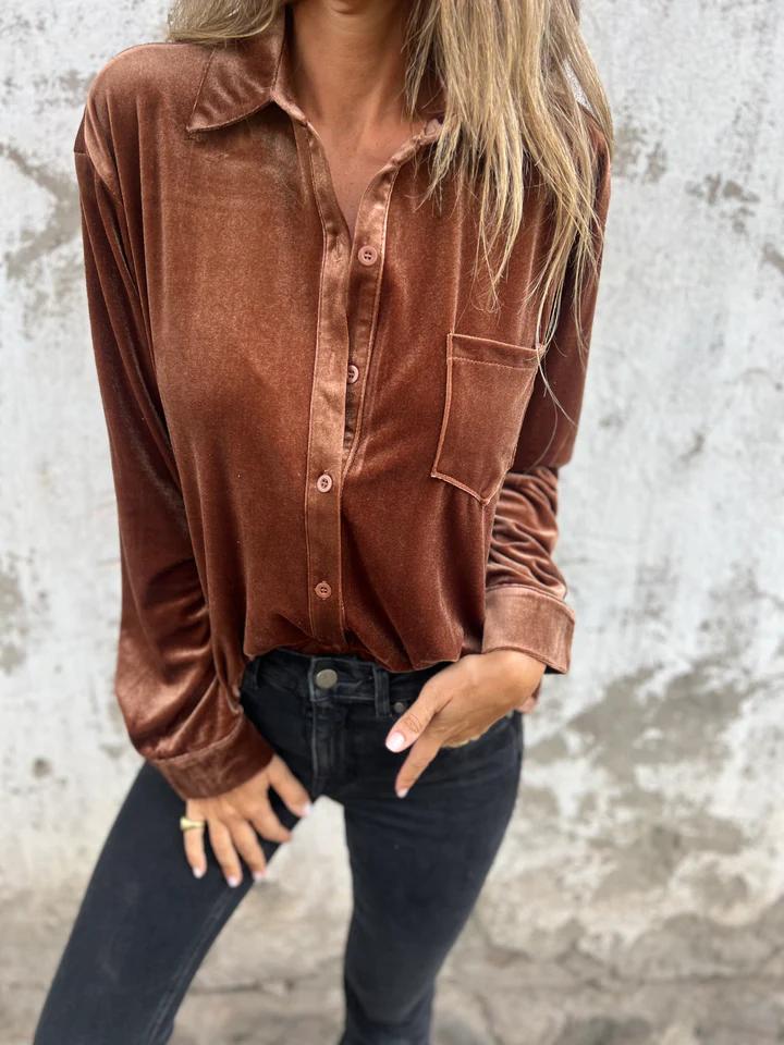 GINGER - Velvet Blouse