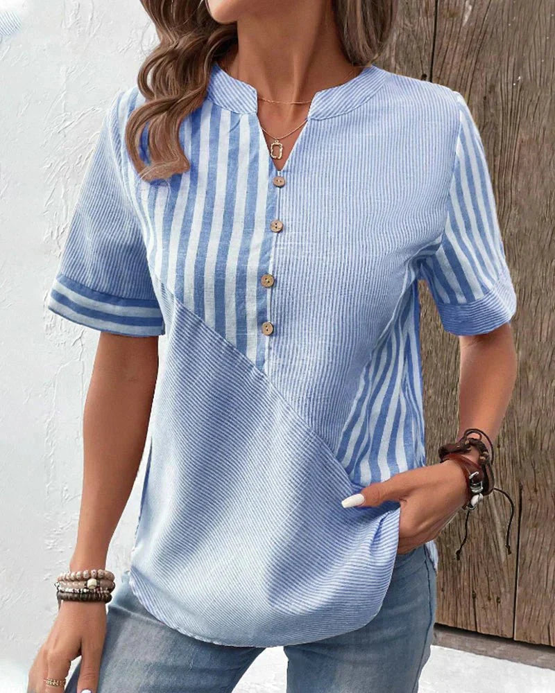 LILA - Soft Striped Blouse