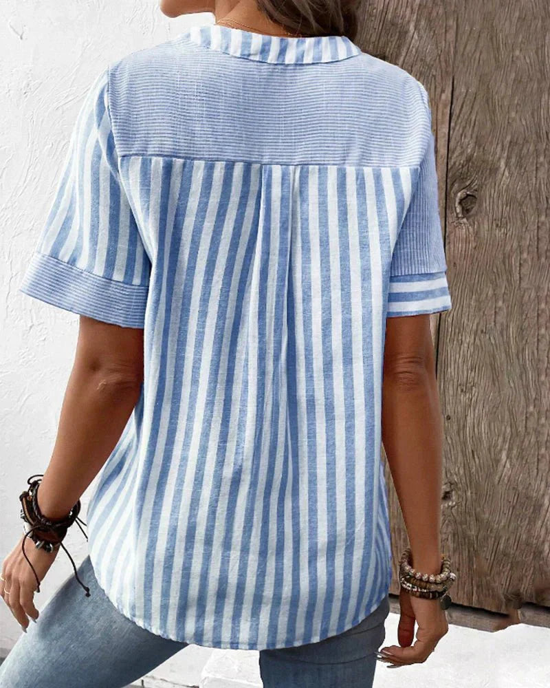 LILA - Soft Striped Blouse