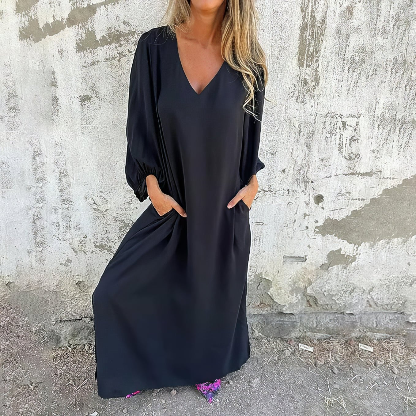 IVY - Long Boho Dress with Pockets