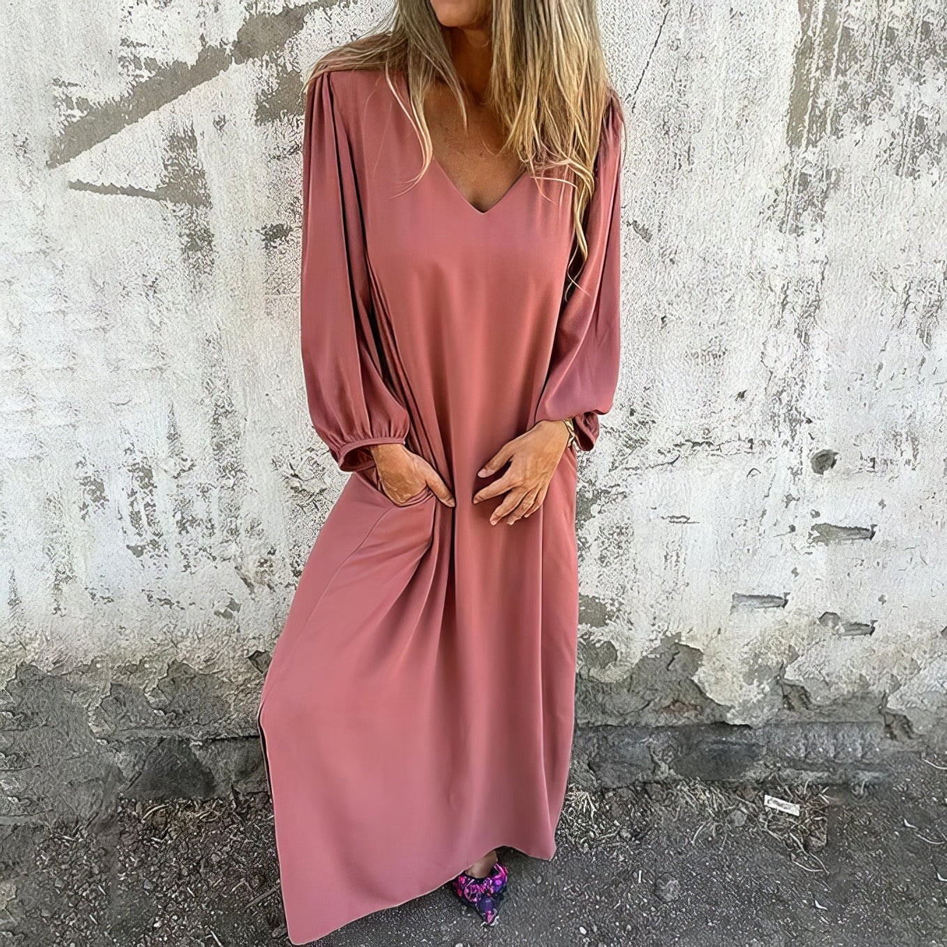 IVY - Long Boho Dress with Pockets