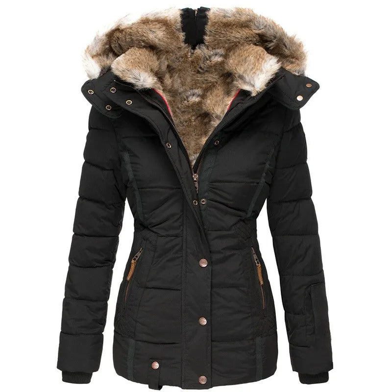 AURORA - Winter Coat with Faux Fur Lining