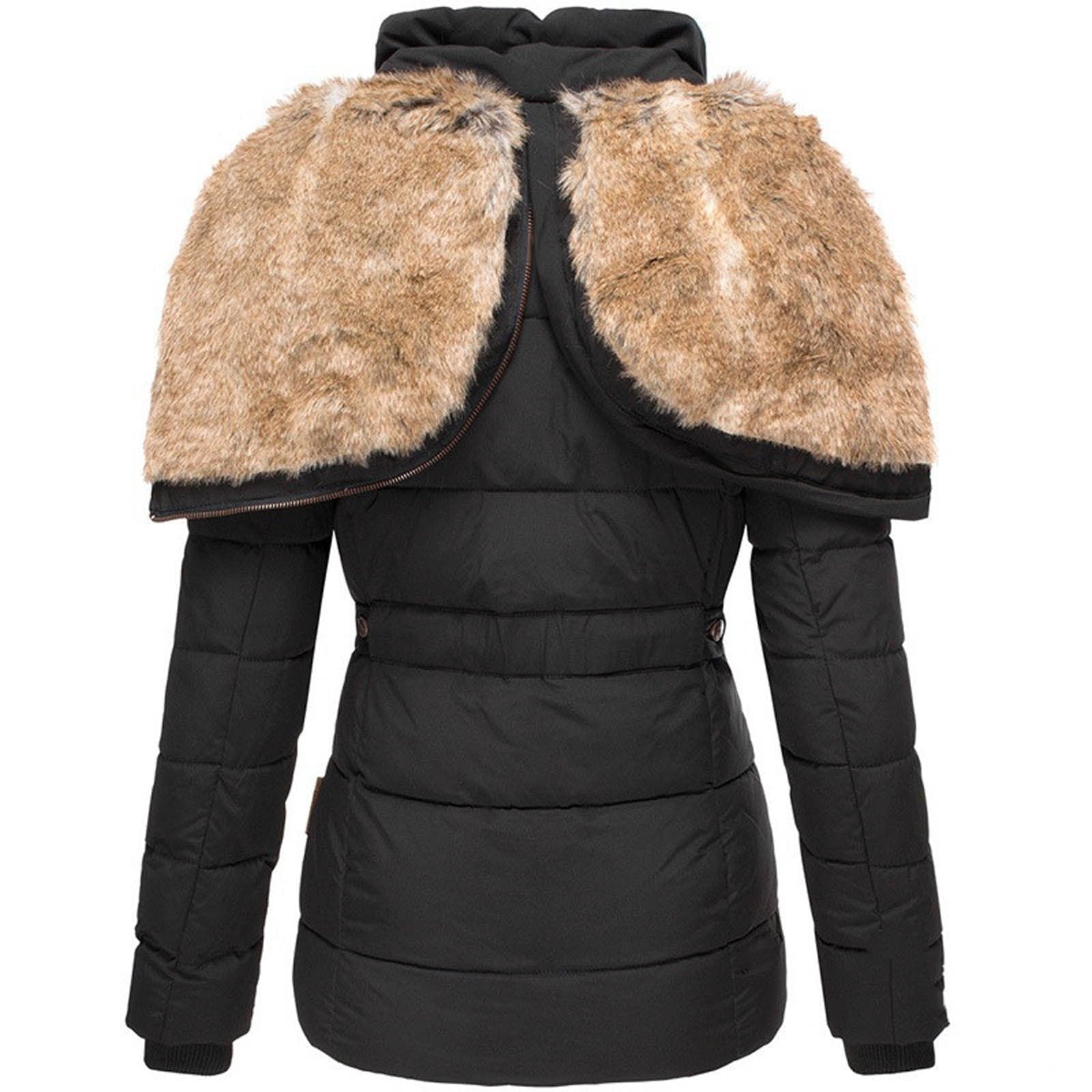 AURORA - Winter Coat with Faux Fur Lining