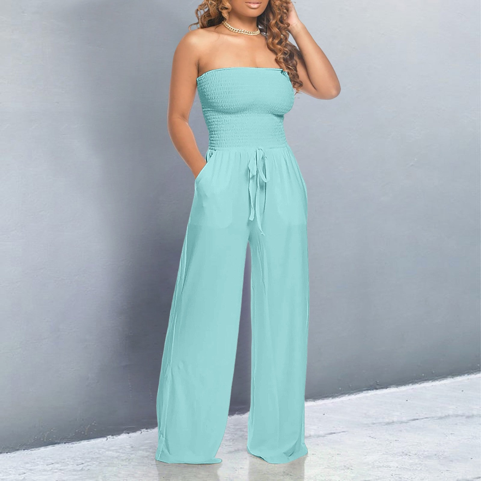 TRISHA - Trendy Off-Shoulder Jumpsuit