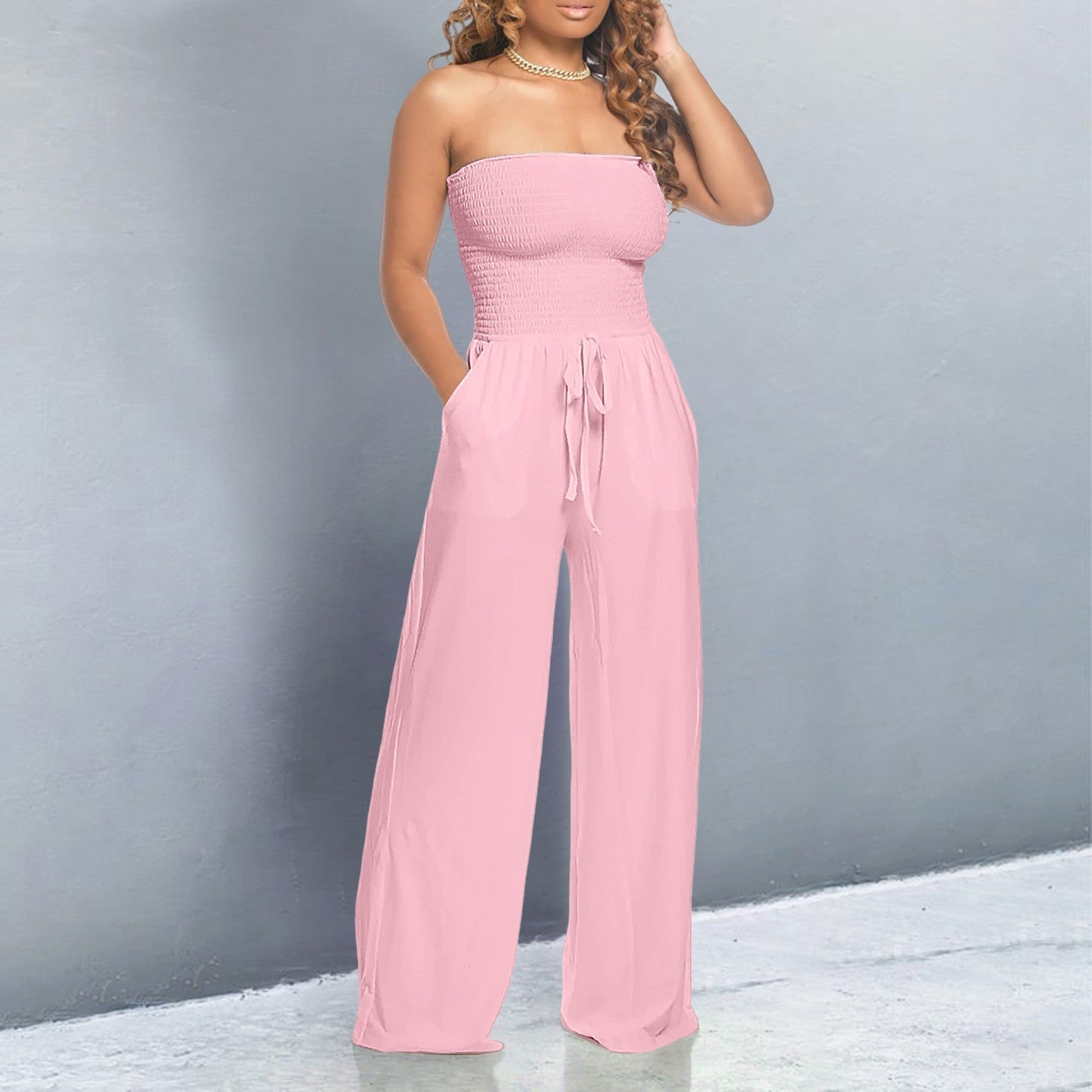 TRISHA - Trendy Off-Shoulder Jumpsuit