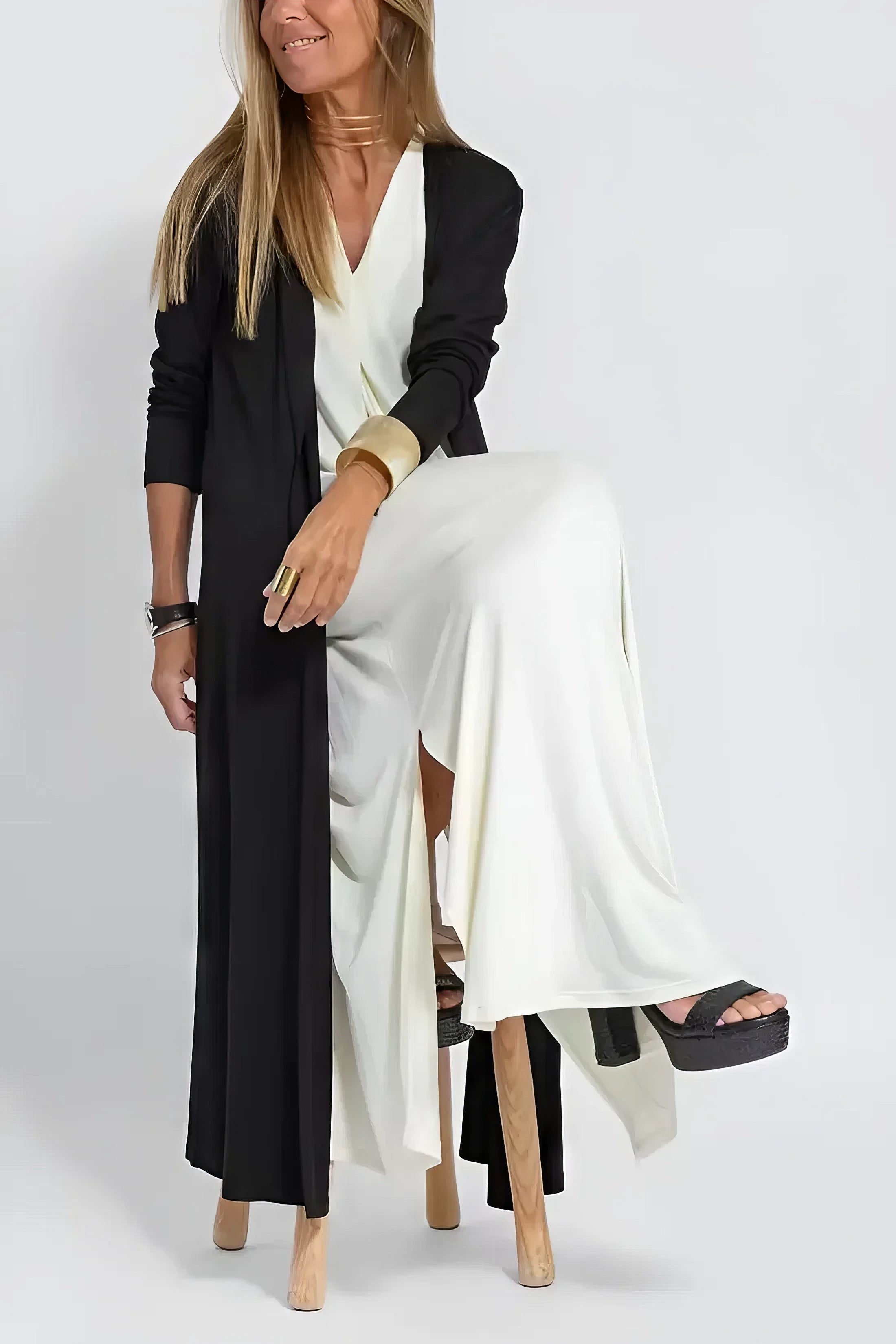 NATALIA - Elegant long dress + matching cardigan as a GIFT