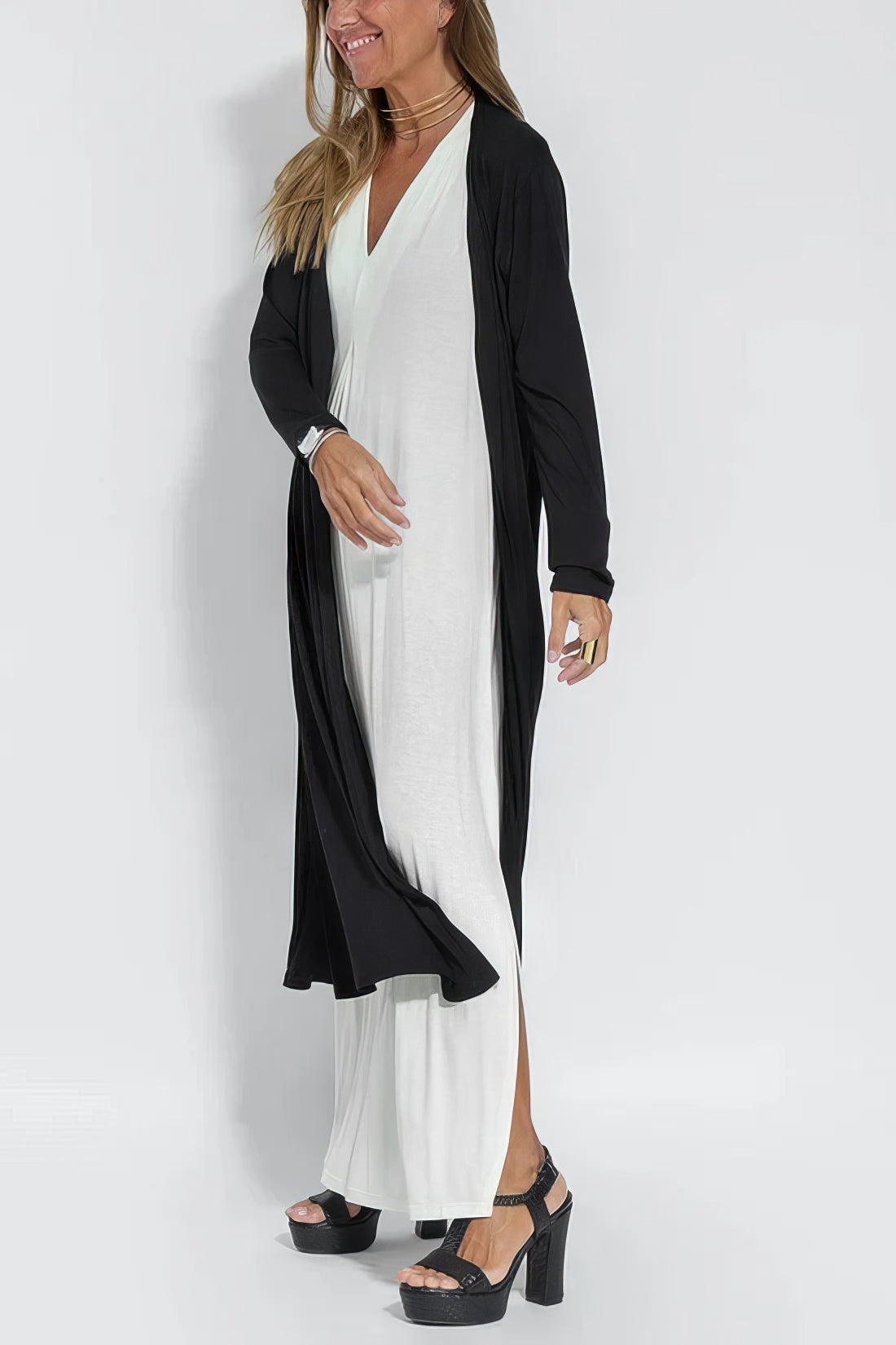 NATALIA - Elegant long dress + matching cardigan as a GIFT